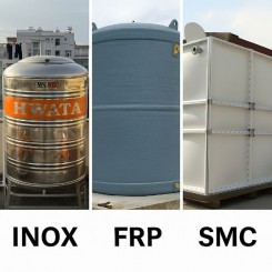 So sánh bồn inox, bồn FRP và bồn SCM composite lắp ghép