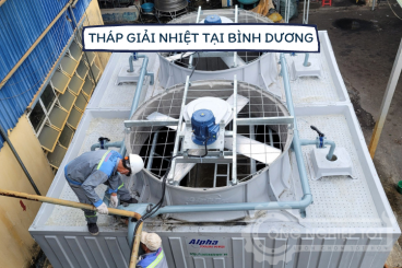 Lắp đặt tháp giải nhiệt tại Bình Dương - Bảo hành 18 tháng