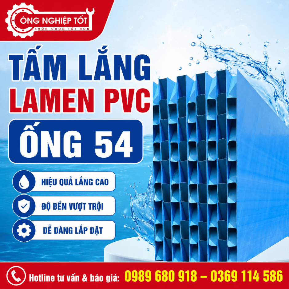 Tấm Lắng Lamen PVC Ống 54