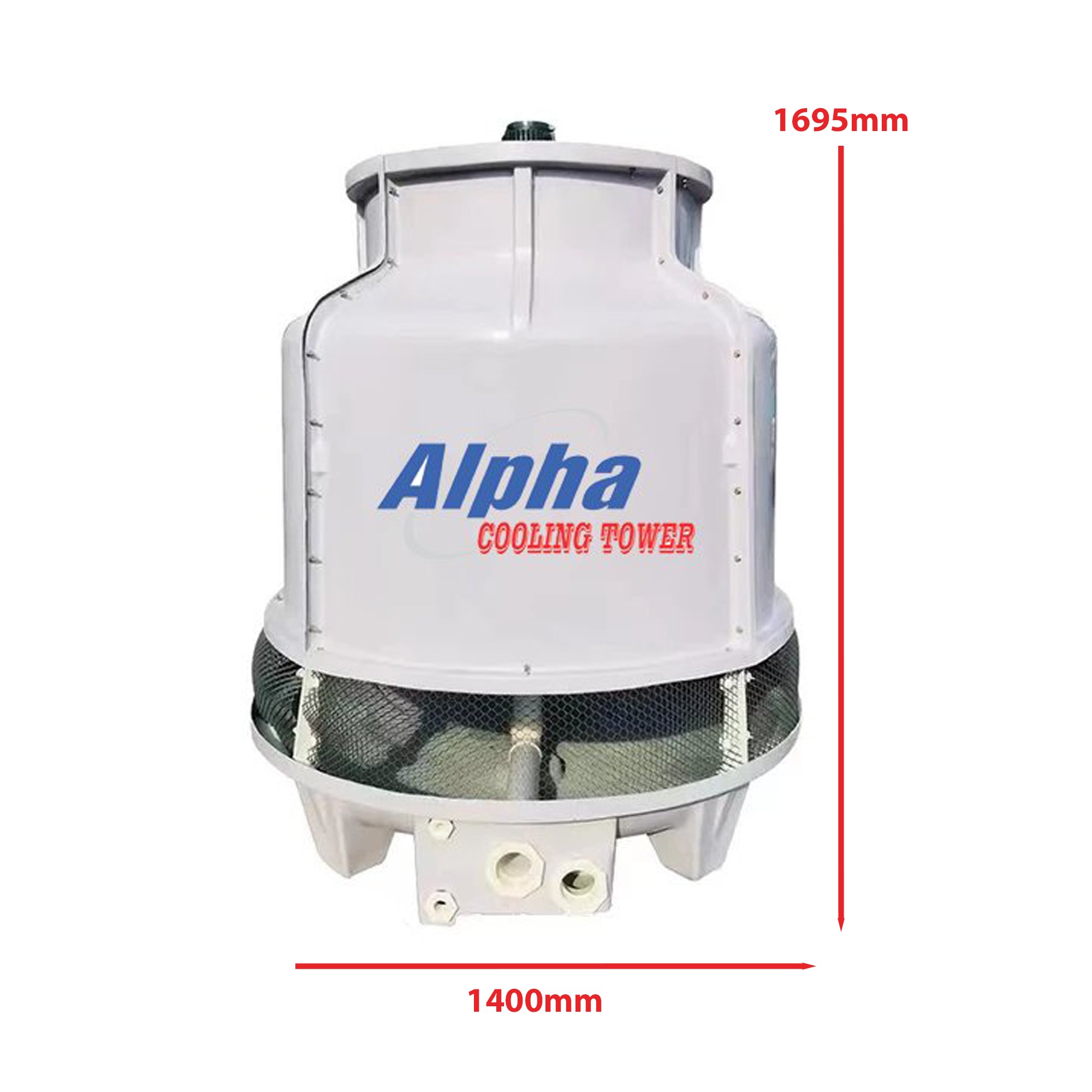 Chiều cao và đường kính Tháp giải nhiệt Alpha 25RT-Công Nghiệp Tốt Chiều cao và đường kính Tháp giải nhiệt Alpha 25RT-Công Nghiệp Tốt