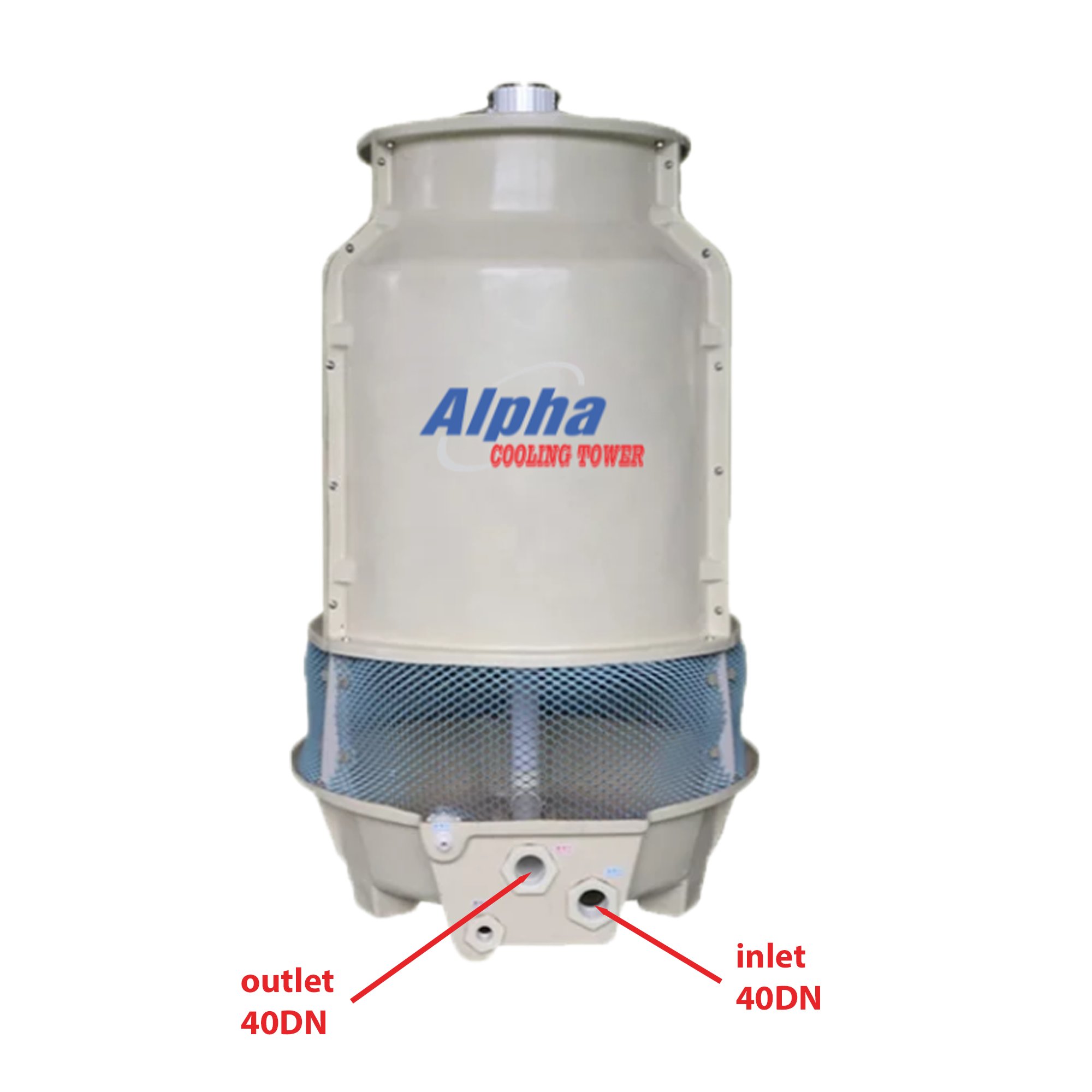 Inlet Outlet chính xác Tháp giải nhiệt Alpha 5RT-Công Nghiệp Tốt
