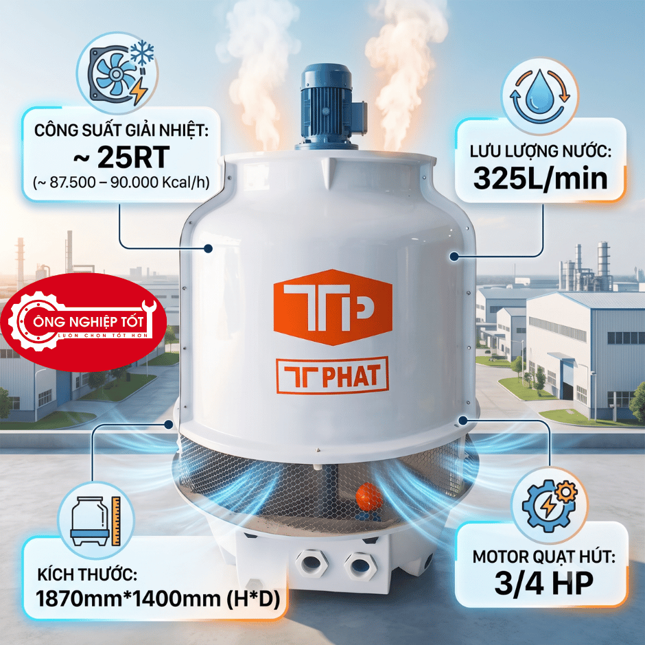 Tháp giải nhiệt Thuận Tiến Phát 25RT