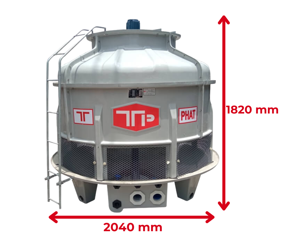 Thông số kỹ thuật tháp giải nhiệt Thuận Tiến Phát 50RT