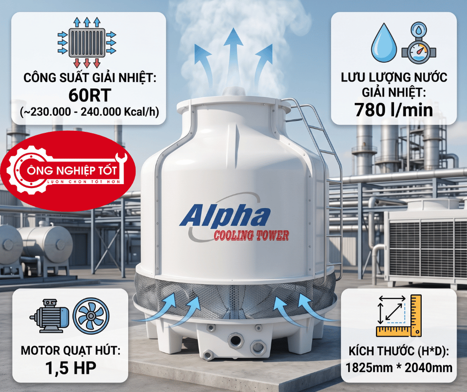 Tháp giải nhiệt Alpha 60RT