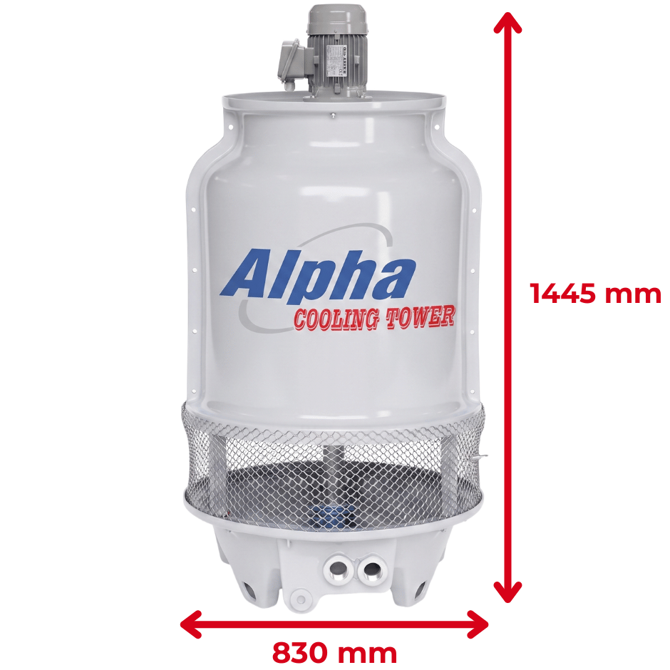 Kích thước Tháp giải nhiệt Alpha 8RT