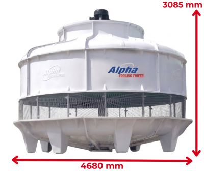 Kích thước tháp giải nhiệt Alpha 300RT