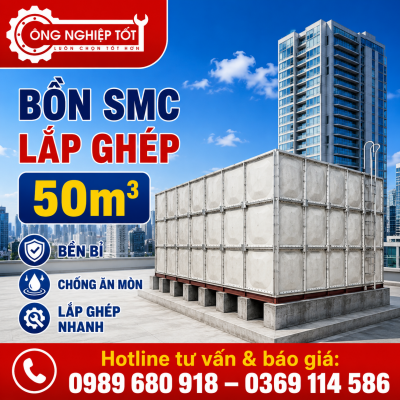 Bồn SMC lắp ghép 50m³