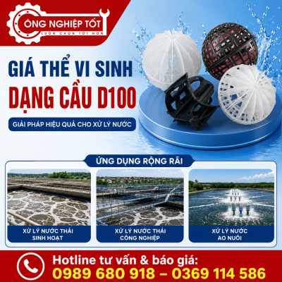 Giá thể vi sinh dạng cầu D100