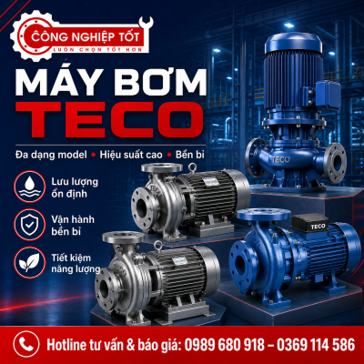 Máy bơm ly tâm đầu gang Teco