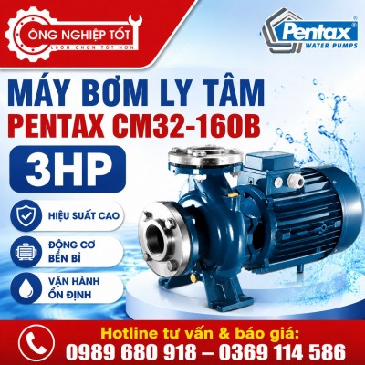 Máy bơm ly tâm Pentax CM32-160B 3HP