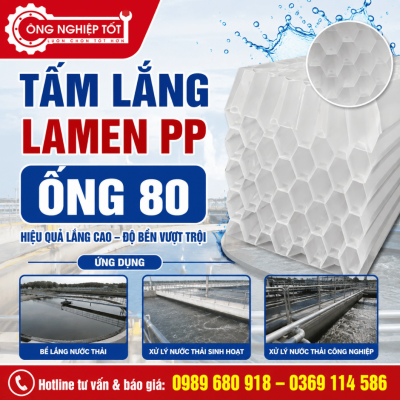 Tấm Lắng Lamen PP Ống 80