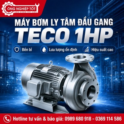 Máy bơm ly tâm đầu gang Teco 1HP