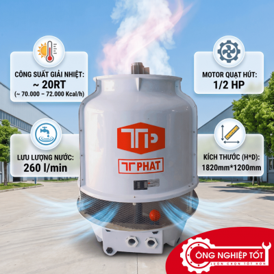 Tháp giải nhiệt Thuận Tiến Phát 20RT