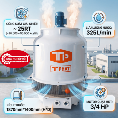 Tháp giải nhiệt Thuận Tiến Phát 25RT