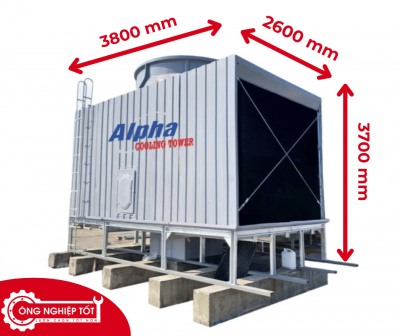 Kích thước Tháp giải nhiệt Alpha vuông 200RT