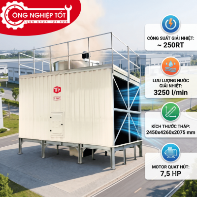 Tháp giải nhiệt Thuận Tiến Phát vuông 250RT