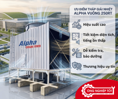 Tháp giải nhiệt Alpha vuông 250RT