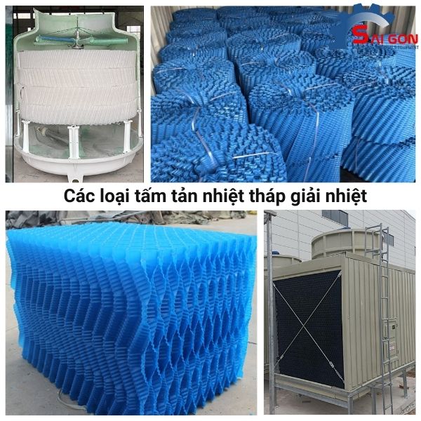 Các loại tấm tản nhiệt tháp giải nhiệt