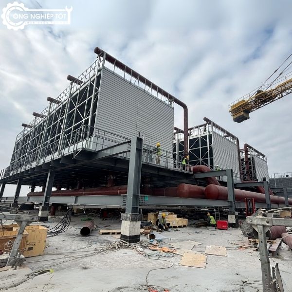 Công trình thi công lắp đặt tháp giải nhiệt tại Hà Nội