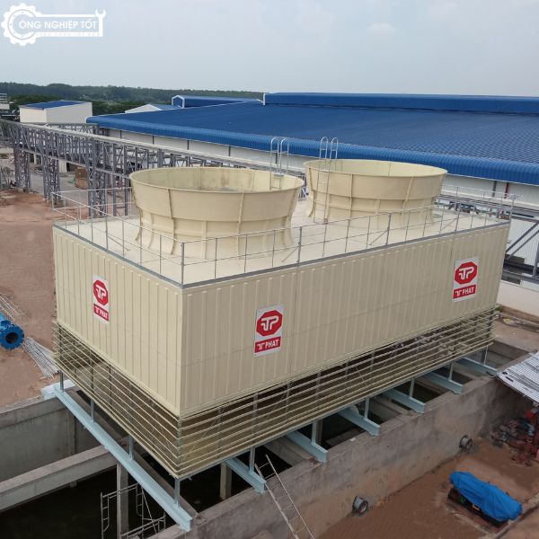 Dự lắp lắp đặt tháp giải nhiệt Thuận Tiến Phát vuông 250RT