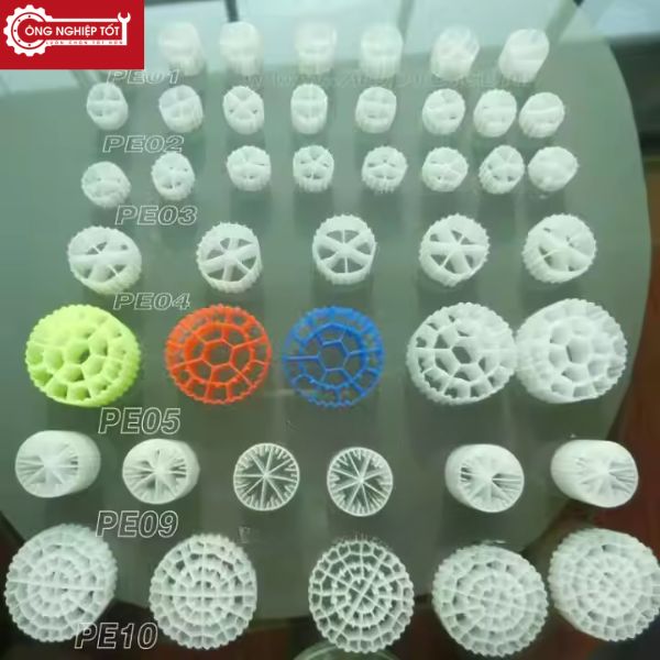 Giá thể vi sinh MBBR với các thông số khác nhau