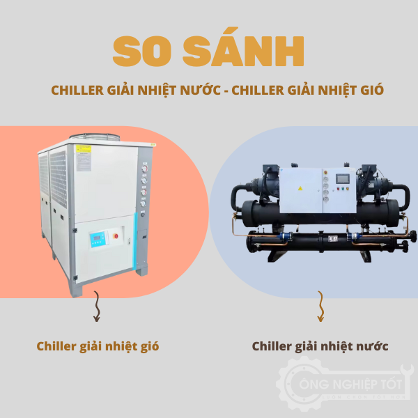 Phân biệt chiller giải nhiệt nước và chiller giải nhiệt gió