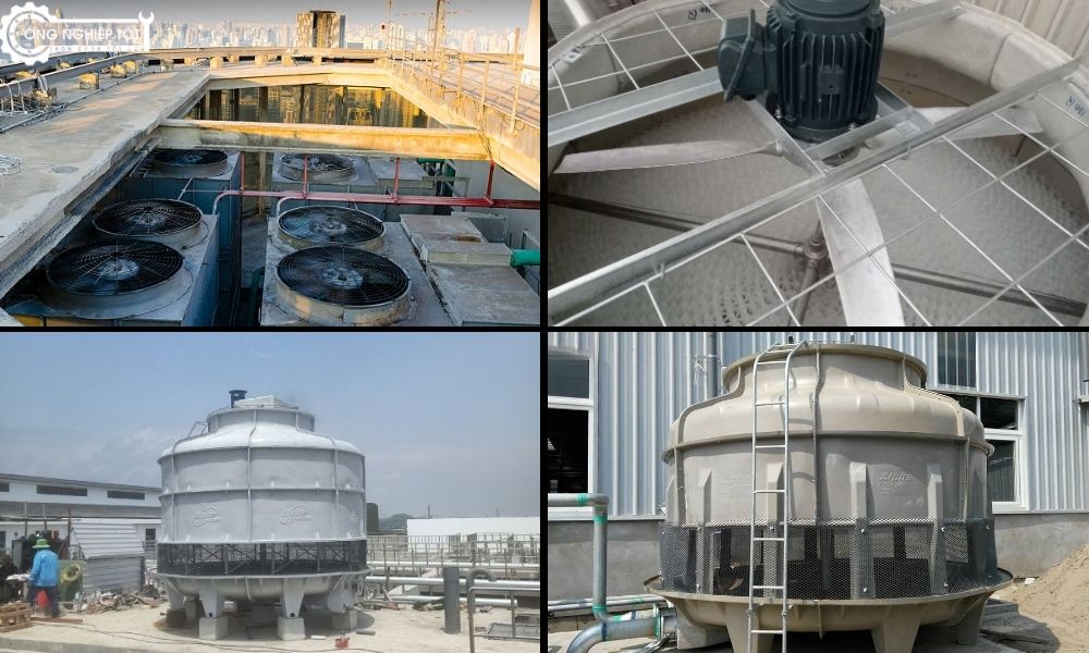 Lắp đặt tháp giải nhiệt tại Công Nghiệp Tốt