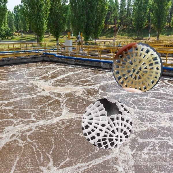 Bể xử lý nước thải giá thể vi sinh MBBR PE10