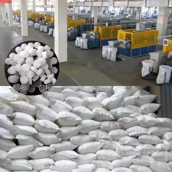 Nhà máy sản xuất giá thể vi sinh MBBR PE06