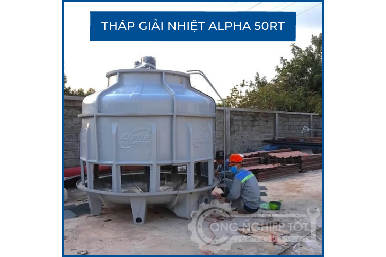 Lắp đặt tháp giải nhiệt 50RT tại nhà máy thực phẩm