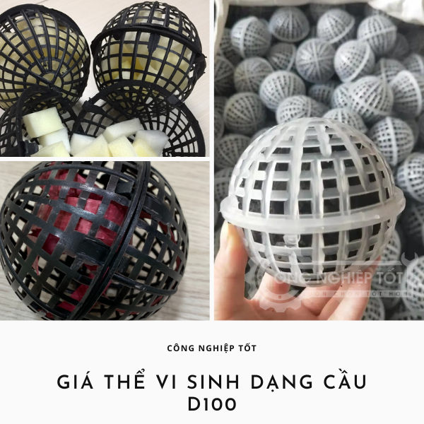 Giá thể vi sinh dạng cầu D100